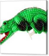 Green Alligator Squirt Gun Canvas Print