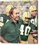 Green Bay Packers Coach Bart Starr Sports Illustrated Cover Canvas Print