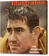 Green Bay Packers Dan Currie Sports Illustrated Cover Canvas Print