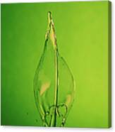 Green Flame Canvas Print