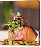 Grilled Salmon Canvas Print