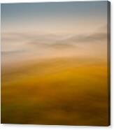Ground Fog In The Tranquil Landscape Canvas Print
