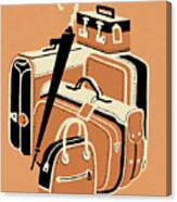 Group Of Luggage Canvas Print