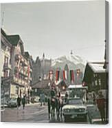 Gstaad Town Centre Canvas Print
