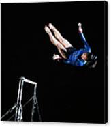 Gymnast 16-17 Dismounting Uneven Bars Canvas Print