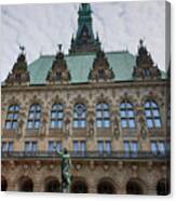 Hamburg City Hall - Courtyard View Canvas Print