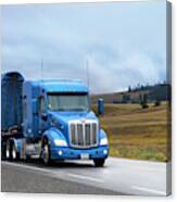 Hauling Happiness With A Peterbilt Canvas Print