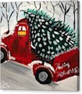 Hauling Holidays Canvas Print