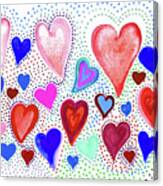 Hearts 1003 Canvas Print