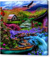 Heaven On Earth In The Mountains In Hdr Detail Canvas Print