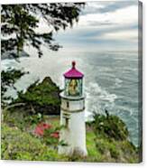 Heceta Head 2018 Lighthouse 2 Canvas Print