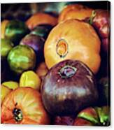 Heirloom Tomatoes At The Farmers Market Canvas Print