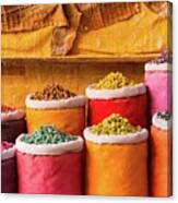 Herbs And Dry Flowers For Sale Canvas Print