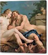 Hercules And Omphale Canvas Print
