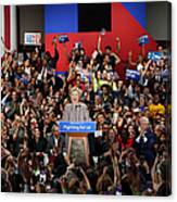Hillary Clinton Holds New York Primary Canvas Print