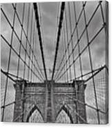 Holding The Brooklyn Bridge Canvas Print