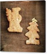 Home-made Spekulatius German Christmas Shortcrust Biscuits Canvas Print