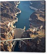 Hoover Dam Aerial Canvas Print