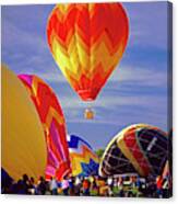 Hot Air Ballon Rally Dells Sunrise Canvas Print