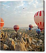 Hot Air Ballons Of Cappadocia Canvas Print