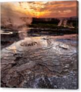 Hot Spring Sunrise Canvas Print