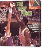 Houston Rockets Akeem Olajuwon, 1986 Nba Western Conference Sports Illustrated Cover Canvas Print