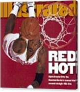 Houston Rockets Clyde Drexler, 1995 Nba Finals Sports Illustrated Cover Canvas Print