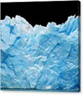 Icebergs Isolated On Black Canvas Print
