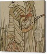 Ichikawa Danjuro V As A Traveller Beside A Clump Of Iris Canvas Print