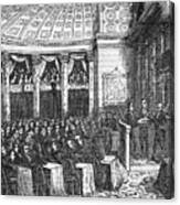 Inauguration Of Martin Van Buren Canvas Print