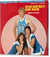Indiana State Larry Bird Sports Illustrated Cover Canvas Print