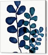 Indigo Eucalyptus 1- Art By Linda Woods Canvas Print