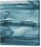 Indigo Water- Abstract Painting Canvas Print