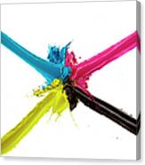 Ink In Cmyk Color Canvas Print