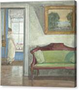 Interior, 1924. Artist Anonymous Canvas Print