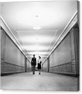 Interior Corridor Of The Pentagon Canvas Print