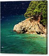Island In The Adriatic Canvas Print