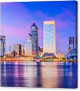 Jacksonville, Florida, Usa Skyline Canvas Print