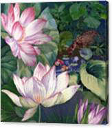 Jaguar Lily Pond Canvas Print