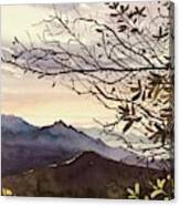 January Sunset - Santa Monica Mountains Canvas Print