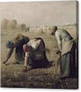 Jean-franccois Millet - Gleaners 1857 Canvas Print