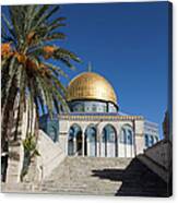 Jerusalem, Dome Of The Rock, Historic Canvas Print