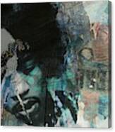 Jimi Hendrix Collage Canvas Print
