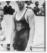 Johnny Weismuller At The 1924 Olympics Canvas Print