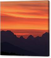 Julian Alps Sunset Canvas Print