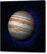 Jupiter & Stars Canvas Print