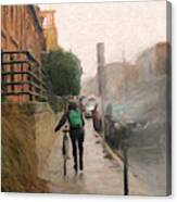 Just Look Up Your Rainy Day Man Canvas Print