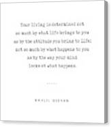 Kahlil Gibran Quote 04 - Typewriter Quote - Minimal, Modern, Classy, Sophisticated Art Prints Canvas Print