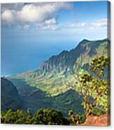 Kauai Na Pali Coast View Pacific Ocean Canvas Print