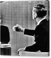 Kennedy Debating Nixon Canvas Print